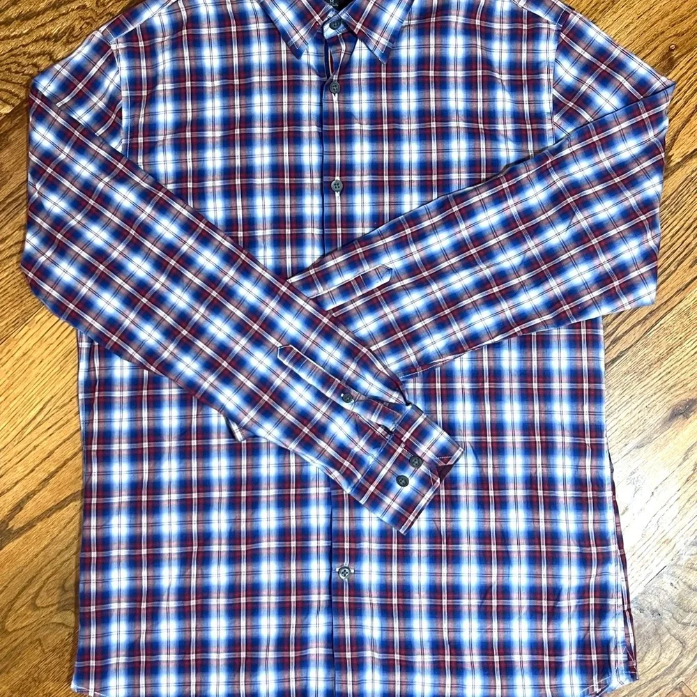 Banana Republic Multicolor Plaid Button Down Shirt‎